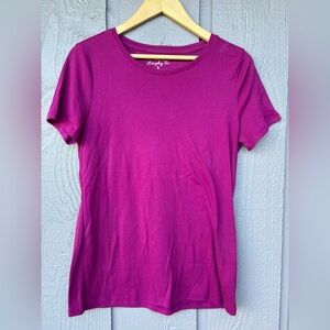 SONOMA Elegant Plum Short Sleeve Tee
